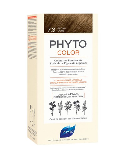 Phyto Color Tinte Vegetal 7.3 Rubio Dorado