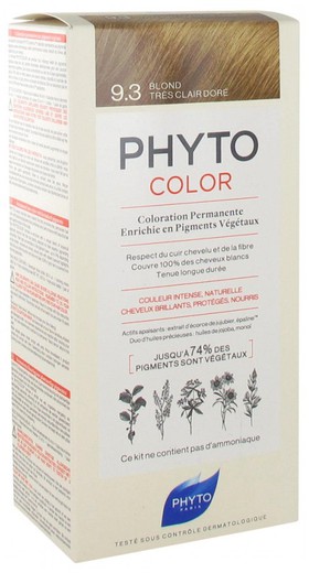 Phyto Color Tinte Vegetal 9.3 Rubio Dorado Muy Claro