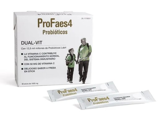 ProFaes4 Probióticos Dual-Vit 30 sticks