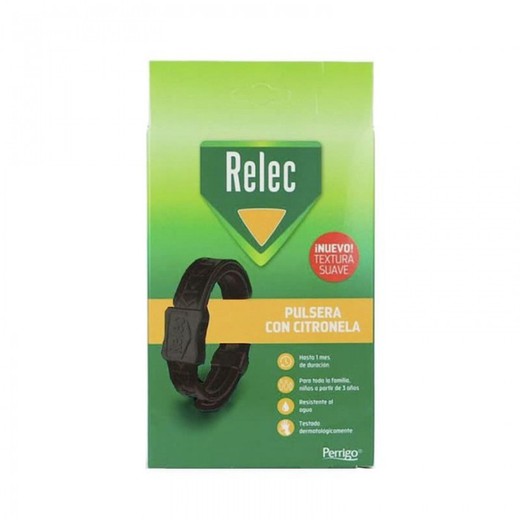 Relec Pulsera Negra Con Citronela