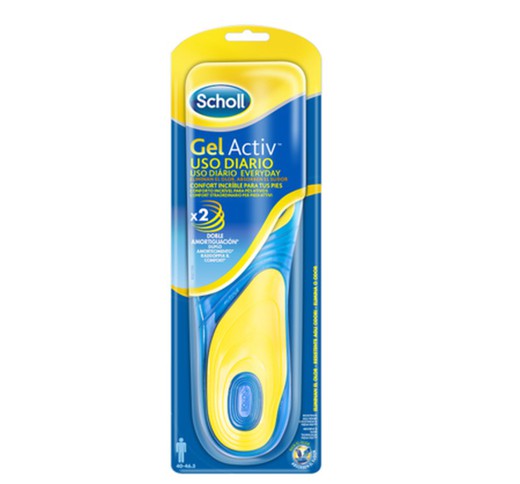 Scholl Plantillas GelActiv Uso Diario Hombre 1 Par