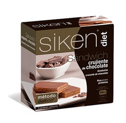 Siken Diet Sandwich Crujiente de Chocolate 5uds