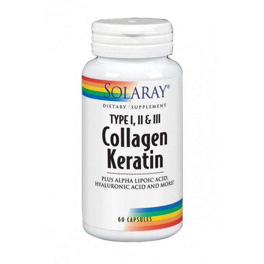 Solaray Collagen Keratin 60 Cápsulas