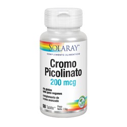 Solaray Cromo Picolinato 200mcg 50 Tabletas