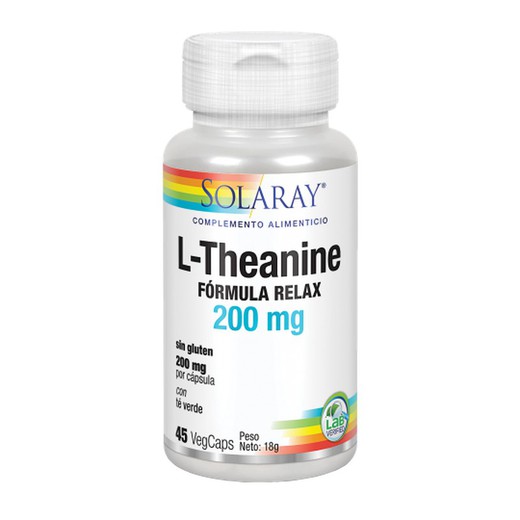 Solaray L-Theanine 200mg 45 VegCápsulas