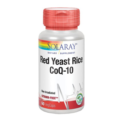 Solaray Red Yeast Rice CoQ-10 60 VegCápsulas