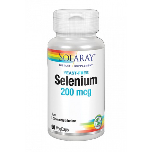 Solaray Selenium 200mcg 90 VegCápsulas
