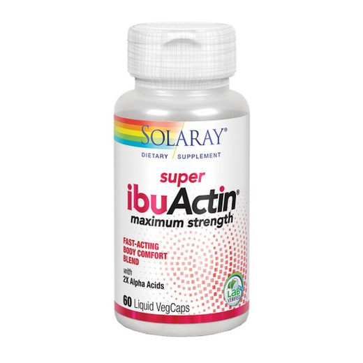 Solaray Super IbuActin 60 VegCápsulas