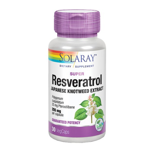 Solaray Super Resveratrol 255mg 30 VegCápsulas