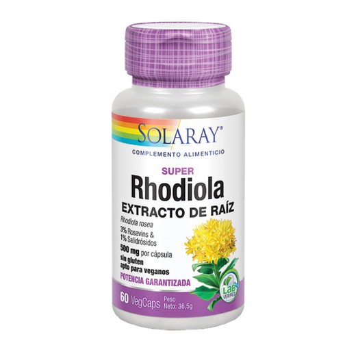 Solaray Super Rhodiola Extracto de Raíz 60 VegCápsulas