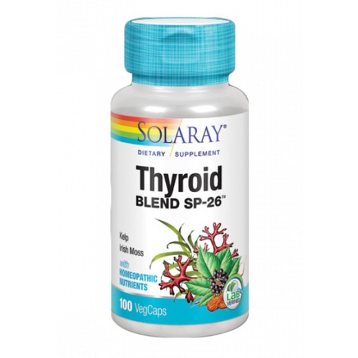 Solaray Thyroid Blend SP-26 100 VegCápsulas