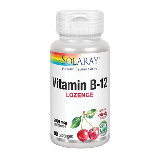 Solaray Vitamina B-12 2000mcg 90 Comprimidos Sublinguales