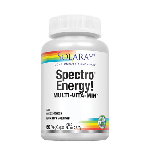 Solaray Spectro Energy! Multi-Vita-Min 60 VegCápsulas