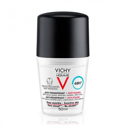 Vichy Homme Roll-On Antitranspirante Antimanchas 48h 50ml