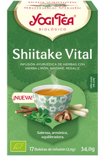 Yogi Tea Infusión Shiitake Vital 17 Bolsitas