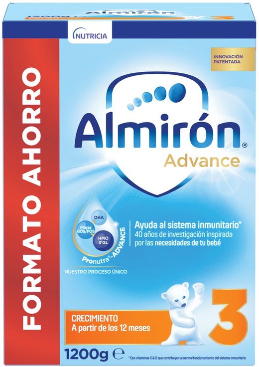 Almirón Advance 3 con Pronutra Leche de Crecimiento 1200g