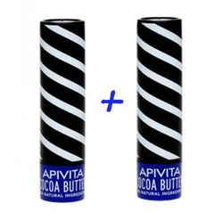 Apivita Duplo Bálsamo Labial con Manteca de Cacao SPF20+