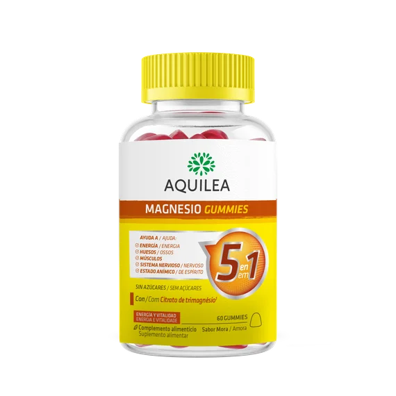Aquilea Magnesio Gummies 60 Gominolas Sabor Mora