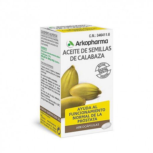 Arkocápsulas Aceite Semillas de Calabaza 50 Cápsulas