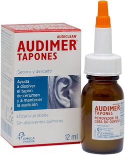 Audimer Solución Limpieza de Oídos Tapones 12ml
