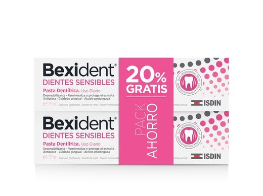 Bexident Duplo Pasta Dientes Sensibles 2x75ml