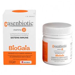 Casenbiotic Vitamina D Sabor Naranja 30 Comprimidos Masticables