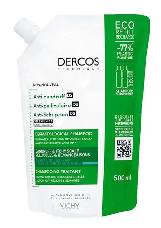 Dercos Duplo Champu Anticaspa DS Cabello Normal-Graso