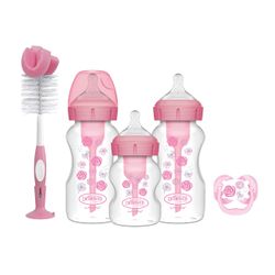 Dr. Brown's Pack de Regalo Boca Ancha Options+ Anti-Colic Rosa