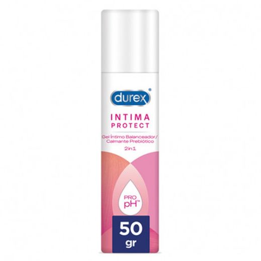 Durex Íntima Protect Gel Íntimo Balanceador Calmante Prebiótico 2 en 1 50g