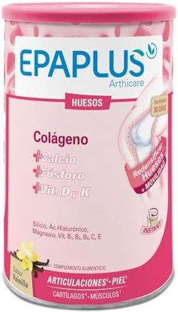 Epaplus Arthicare Huesos Colágeno + Calcio Polvo Sabor Vainilla 383g