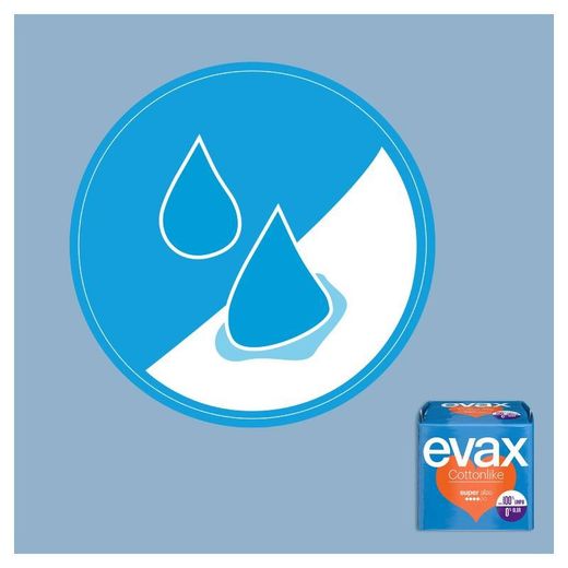 Evax Cottonlike Compresas Súper con Alas 12 Unidades