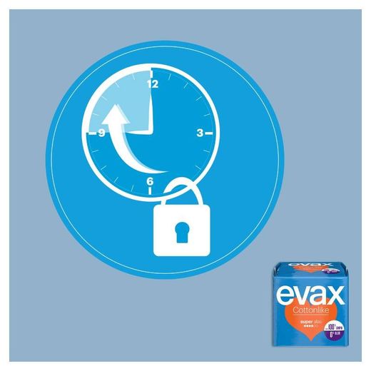 Evax Cottonlike Compresas Súper con Alas 12 Unidades