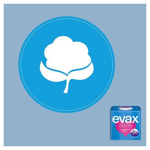 Evax Cottonlike Normal Compresas con Alas 16 Unidades