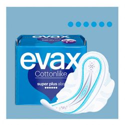 Evax Cottonlike Super Plus Compresa con Alas 10 Unidades