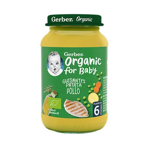 Gerber Tarrito de Puré Guisantes, Patata y Pollo 190g