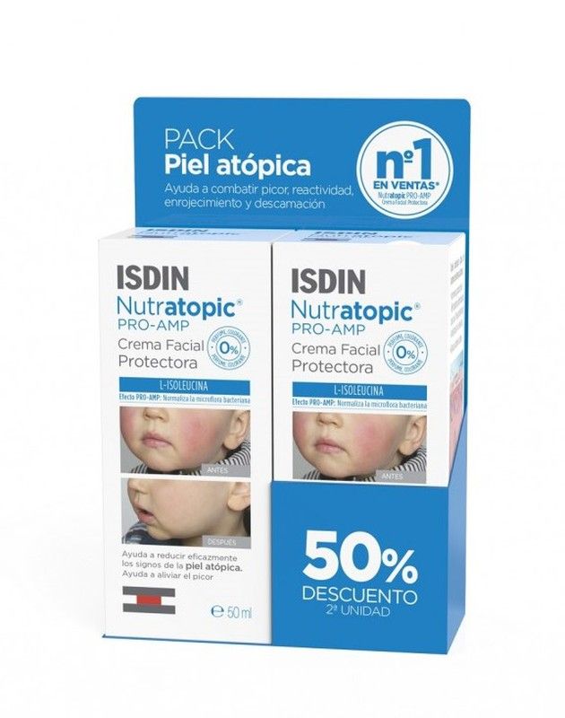Isdin Nutratopic Pro-AMP Duplo Crema Facial 2x50ml