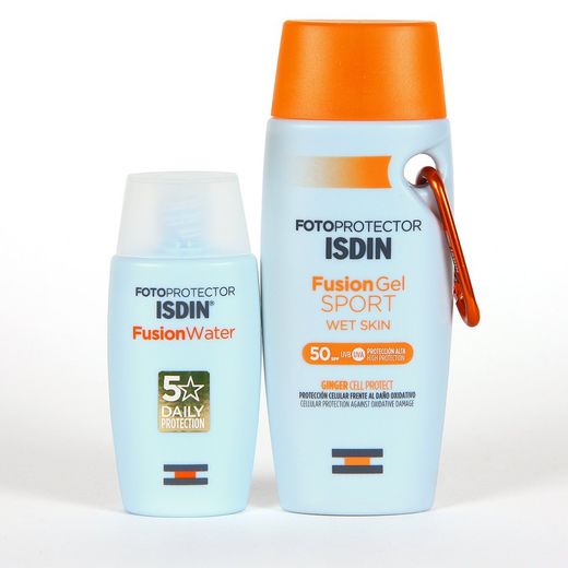Isdin Pack Sport: Fusion Water SPF50 50ml + Gel Sport 100ml