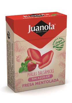 Juanola Perlas Balsámicas Sin Azúcar Fresa Mentolada 25g