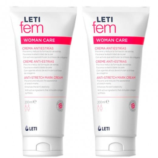 LETIfem Crema Antiestrías Duplo 2x200ml