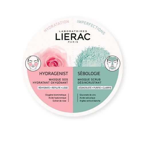Lierac Duo Mascarillas Hydragenist & Sebologie 2x6ml