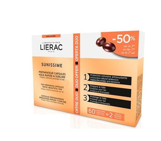 Lierac Sunissime Sol Bronceado Rápido y Sublime Pack Duo 2x30 Cápsulas