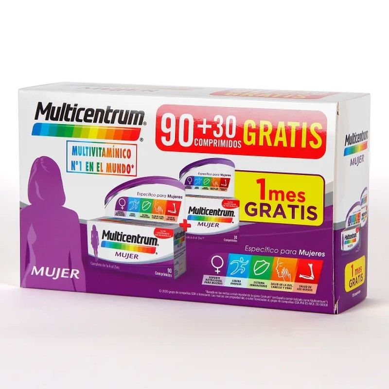 Multicentrum Mujer 50+ 30 Comprimidos Pack Promoción