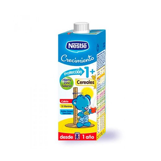 Nestlé Leche Crecimiento Cereales 1+ Protección Brik 1l