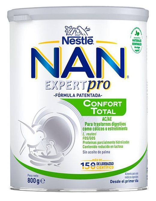 Nestlé NAN Confort Total AC/AE Leche +0M 800g