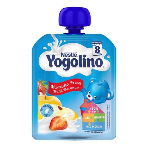 Nestlé Yogolino Bolsita Manzana y Fresa +8M 90g