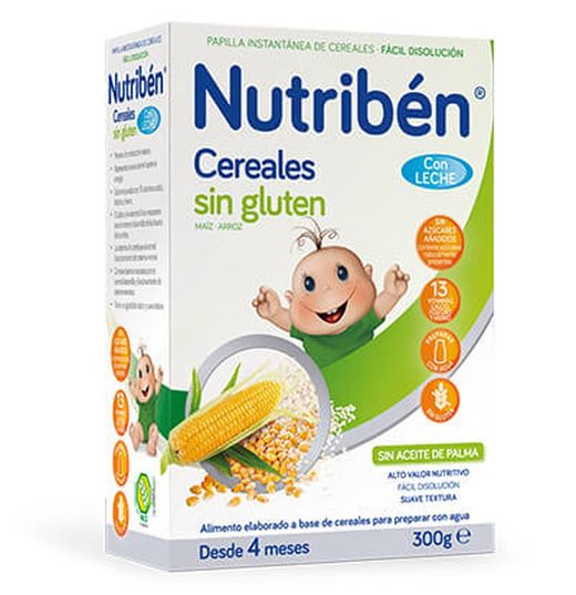 Nutriben Cereales Sin Gluten Con Leche Adaptada 300g