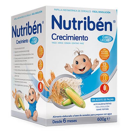 Nutriben Crecimiento Con Leche 600g