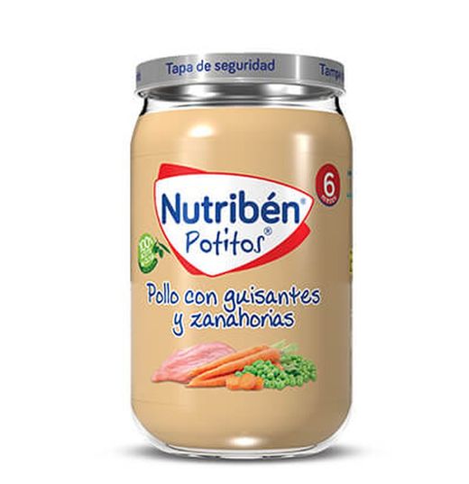 Nutriben Potitos Pollo Guisantes Zanahorias 235g