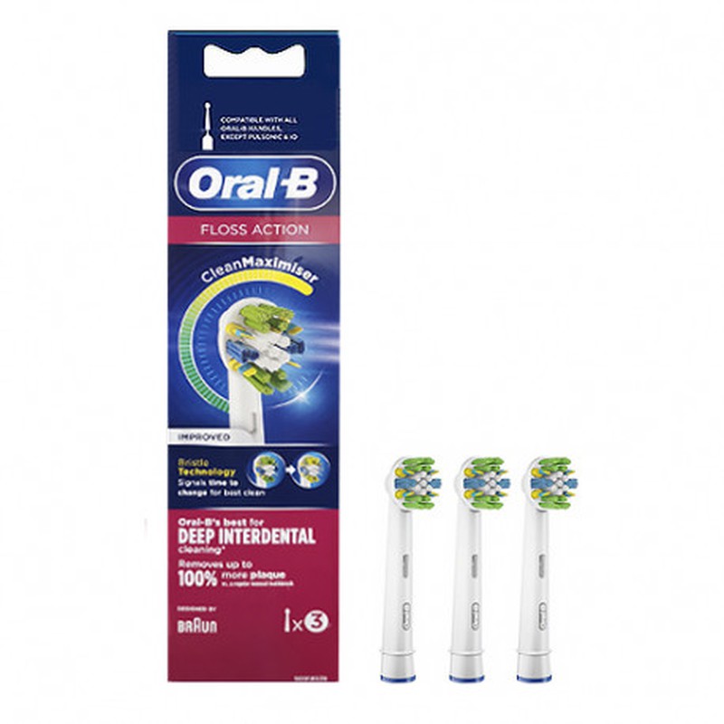 Oral B Floss Action Recambio Cepillo 3 Unidades — Viñamata Group