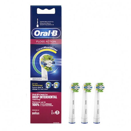 Oral B Floss Action Recambio Cepillo Eléctrico 3 Unidades